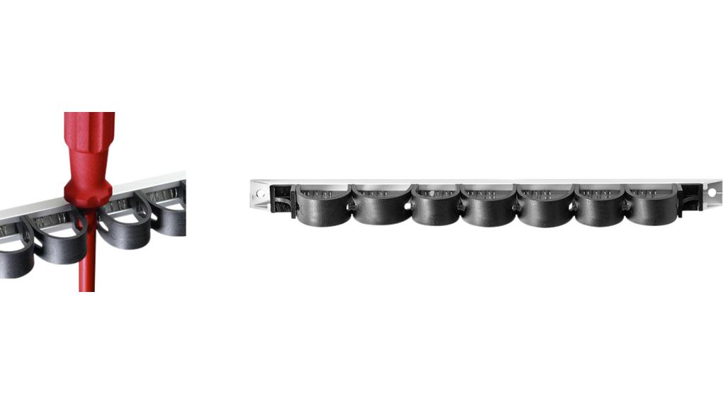 Universal-Werkzeughalter für die Wandmontage, 330mm, Schwarz